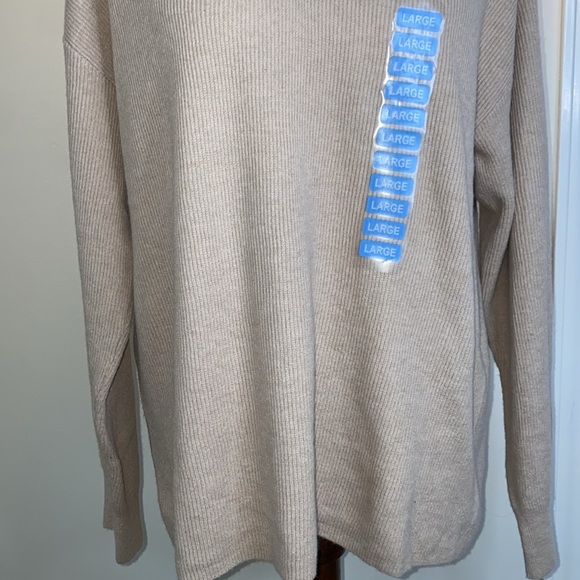 Nine West Women’s V-Neck Sweater Almondine Size Large - Picture 8 of 10